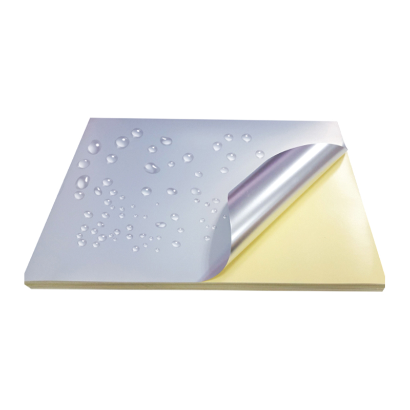 50um Matt Silver Pet Film na may dilaw na silicone liner