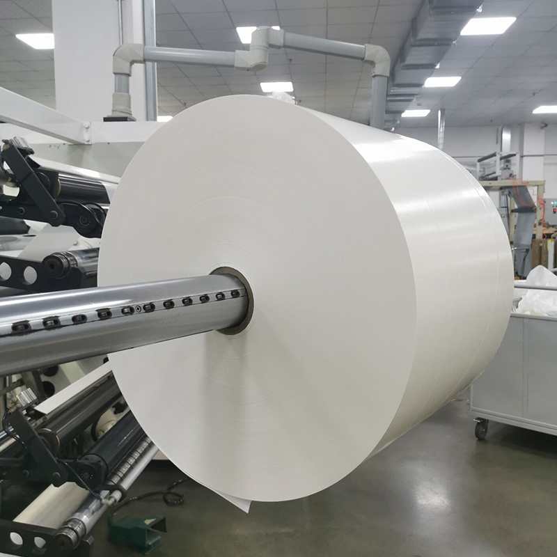 25um maliwanag na puting alagang hayop /acrylic solvent malagkit /80g puting liner