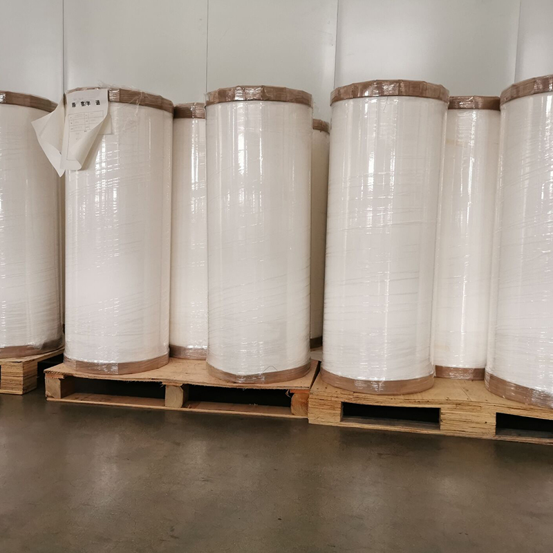 25um maliwanag na puting alagang hayop /acrylic solvent malagkit /80g puting liner