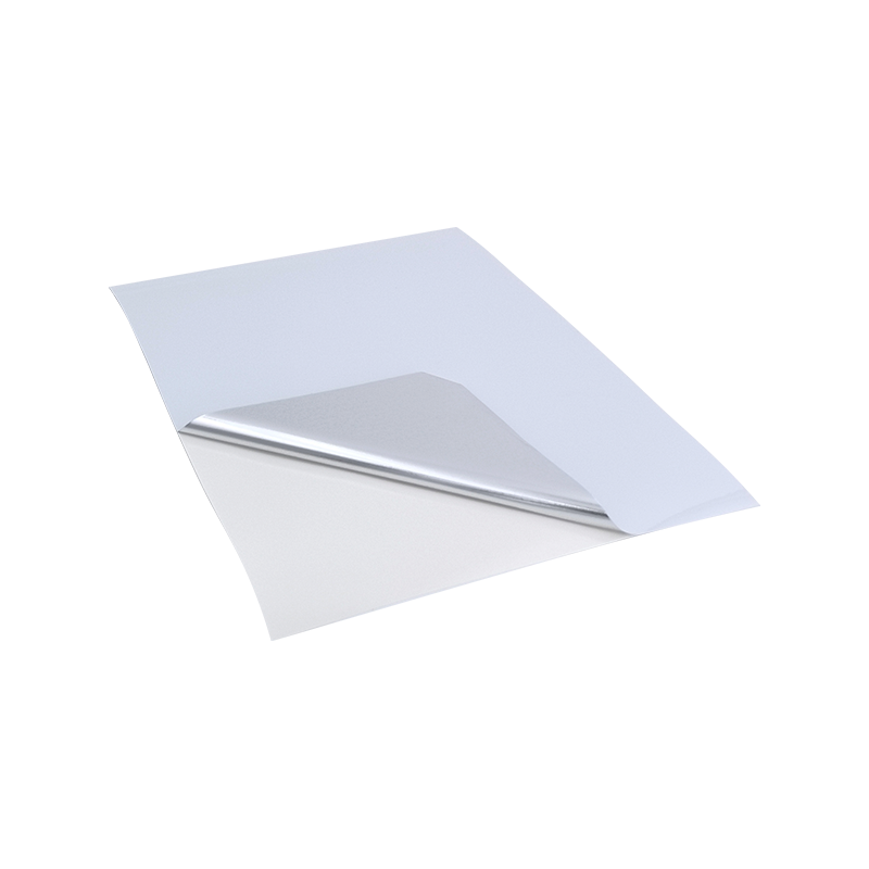 25um maliwanag na puting aluminized pet film gulong malagkit na papel sticker 