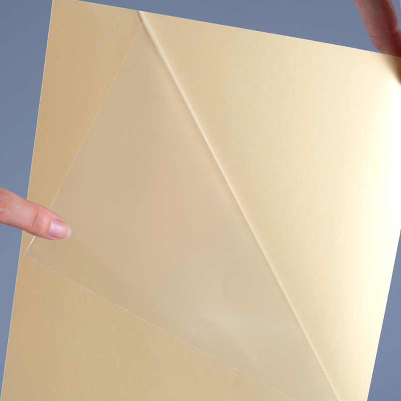 50Mic Transparent Self Adhesive Polyester Film Vinyl Sticker Printing Label Jumbo Roll