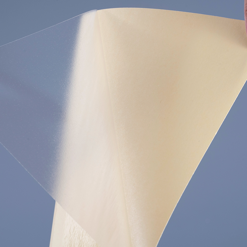 50Mic Transparent Self Adhesive Polyester Film Vinyl Sticker Printing Label Jumbo Roll