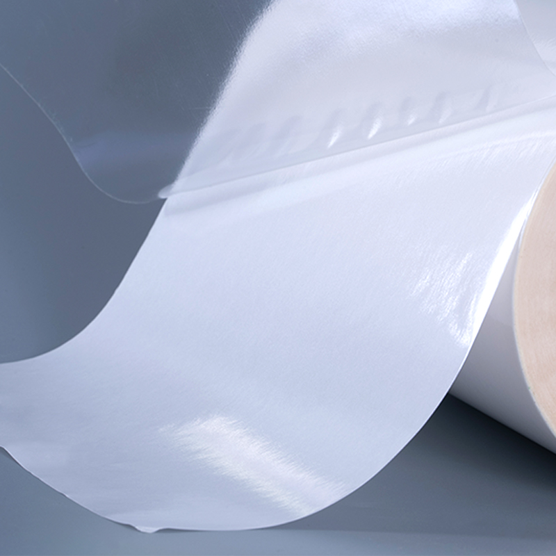 50Mic Transparent Self Adhesive Polyester Film Vinyl Sticker Printing Label Jumbo Roll