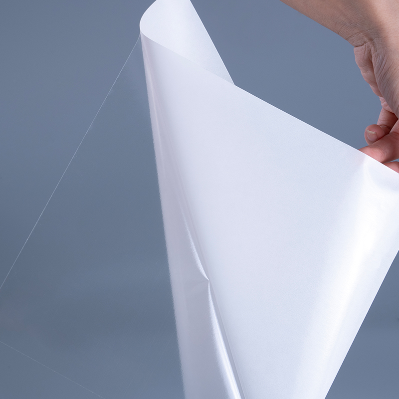 50Mic Transparent Self Adhesive Polyester Film Vinyl Sticker Printing Label Jumbo Roll