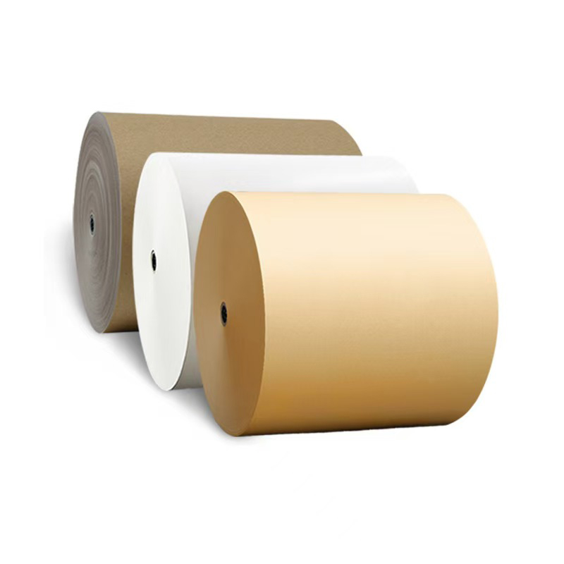 85GSM self adhesive kraft paper na may acrylic glue at dilaw na liner
