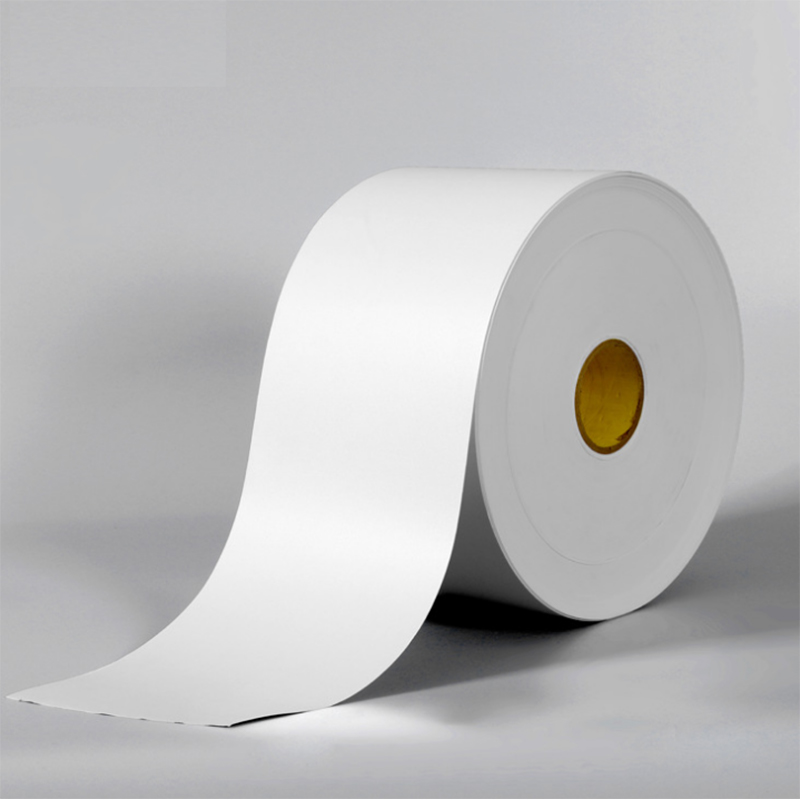 75GSM thermal synthetic paper roll na may frozen adhesive