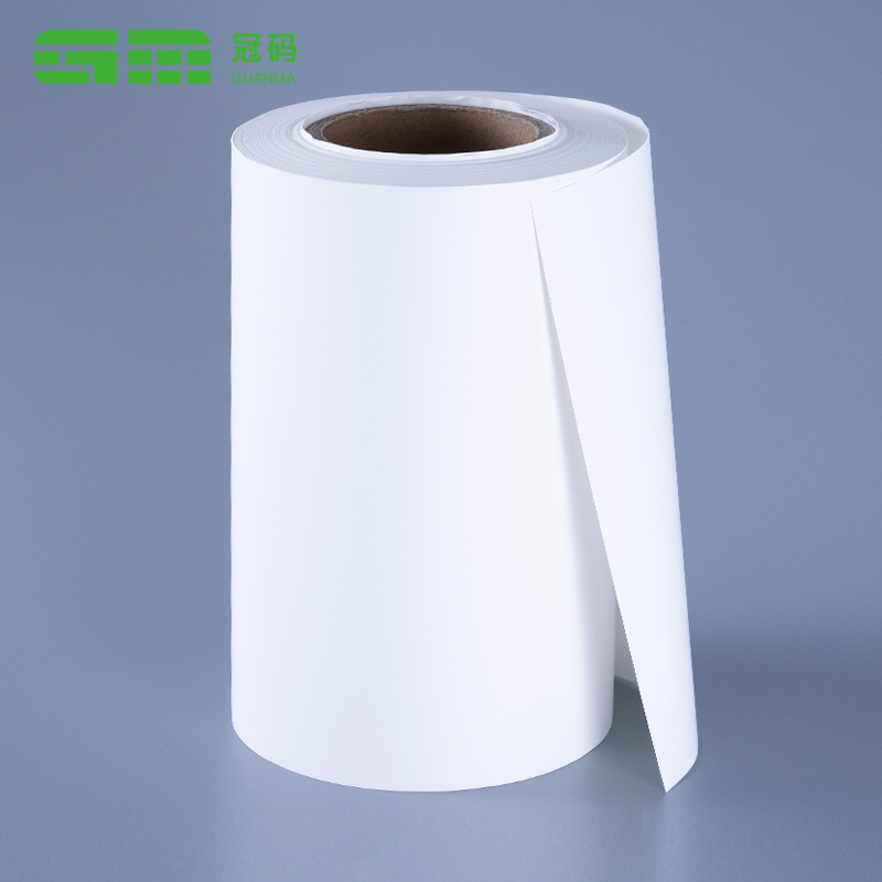 75mic Frozen PP Synthetic Paper Label Roll na may Frozen Adhesive