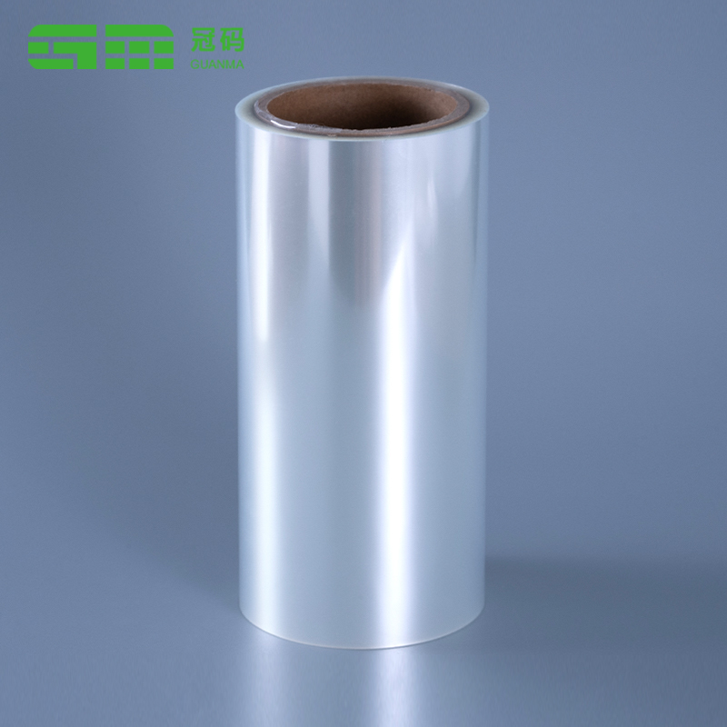 50mic Clear Self Adhesive PP Jumbo Roll na may Transparent Pet Liner