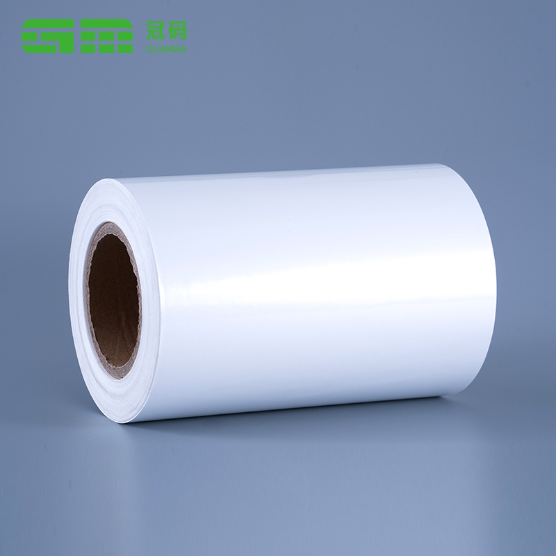 60mic glossy puting pp vinyl label film roll self adhesive synthetic paper na may permanenteng malagkit